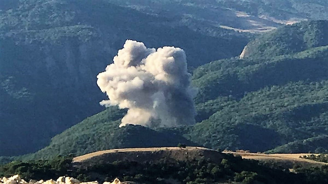 Ormanı ateşe veren PKK'lılara operasyon: 1 terörist öldürüldü