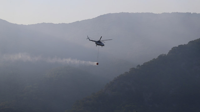 Kazdağları’nda orman yangını: 29 helikopter ve 4 uçakla müdahale sürüyor