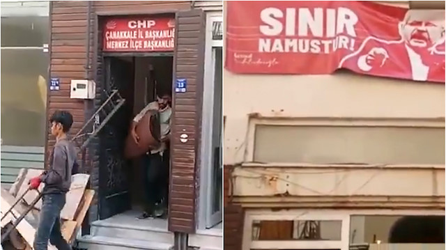 CHP binasında çalışan yabancı işçiler