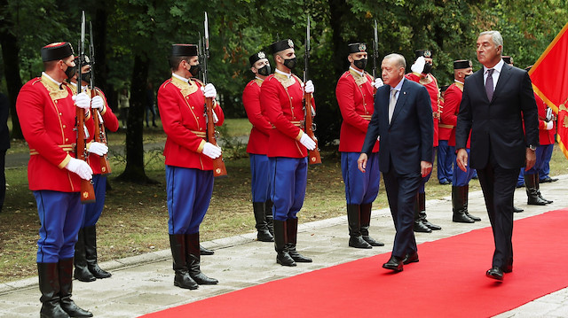 Cumhurbaşkanı Erdoğan Karadağ'da