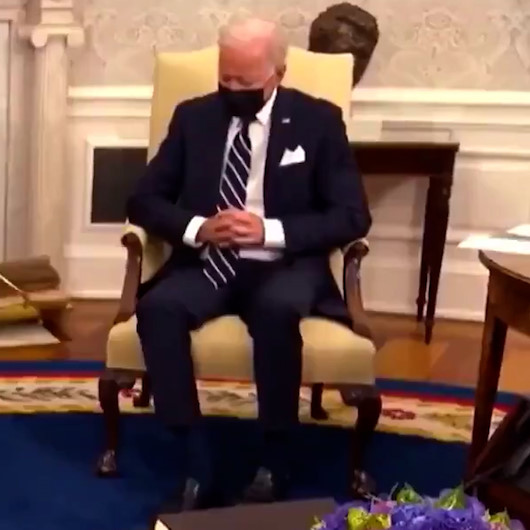 Joe Biden canlı yayında uyuyakaldı İddiası
