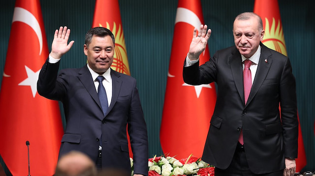 ​Kırgızistan Cumhurbaşkanı Sadır Caparov ve Cumhurbaşkanı Recep Tayyip Erdoğan