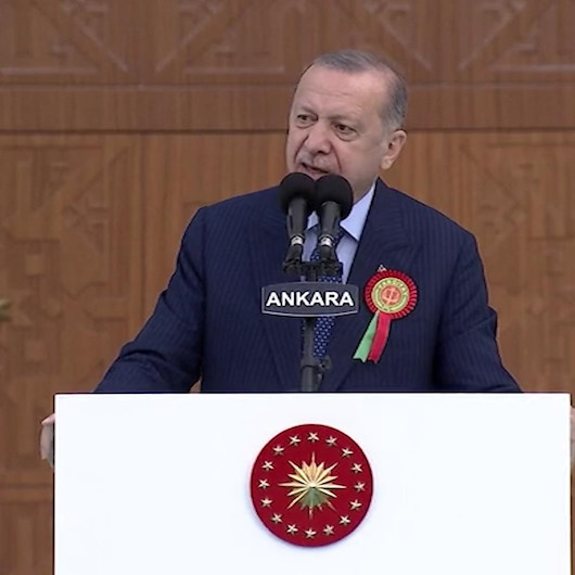 Cumhurbaşkanı Erdoğan: Yargının darbecilere selam duran adalet temsilcilerinin elinde zulüm makinesine dönüştüğünü hep birlikte gördük
