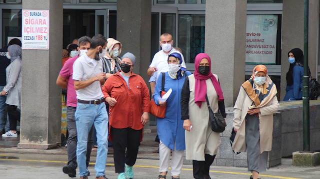 Rize'de, önceki hafta 100 binde 575,56 olan vaka sayısı 538,10'a geriledi.