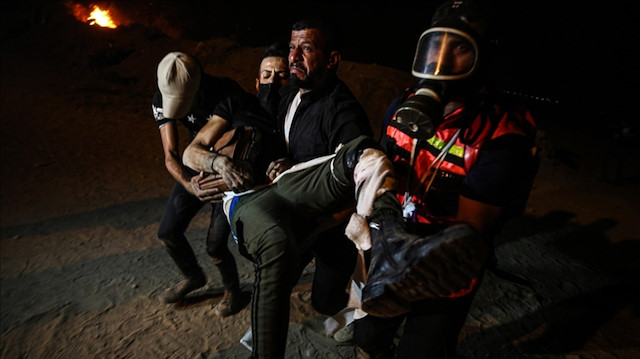 İşgalci İsrail'den Filistinlilere gerçek mermiyle saldırı