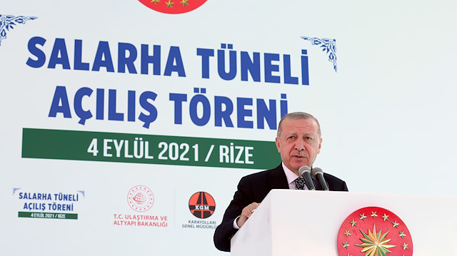 70 yıllık hayal gerçek oldu: Salarha Tüneli Cumhurbaşkanı Erdoğan'ın katılımıyla hizmete açıldı