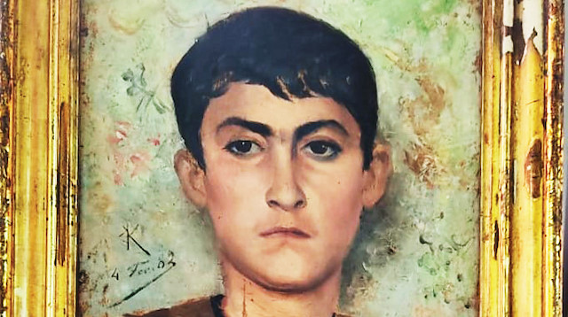 Osman Hamdi’nin erkek çocuk tablosu.