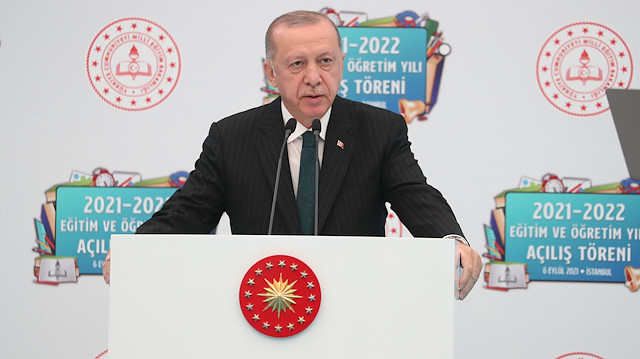 Cumhurbaşkanı Erdoğan yeni eğitim öğretim yılı açılış töreninde konuştu.