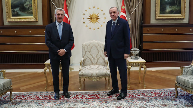 Recep Tayyip Erdoğan ve Filippo Grandi