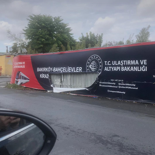 İstanbulda bakanlığın metro şantiyesine saldırı