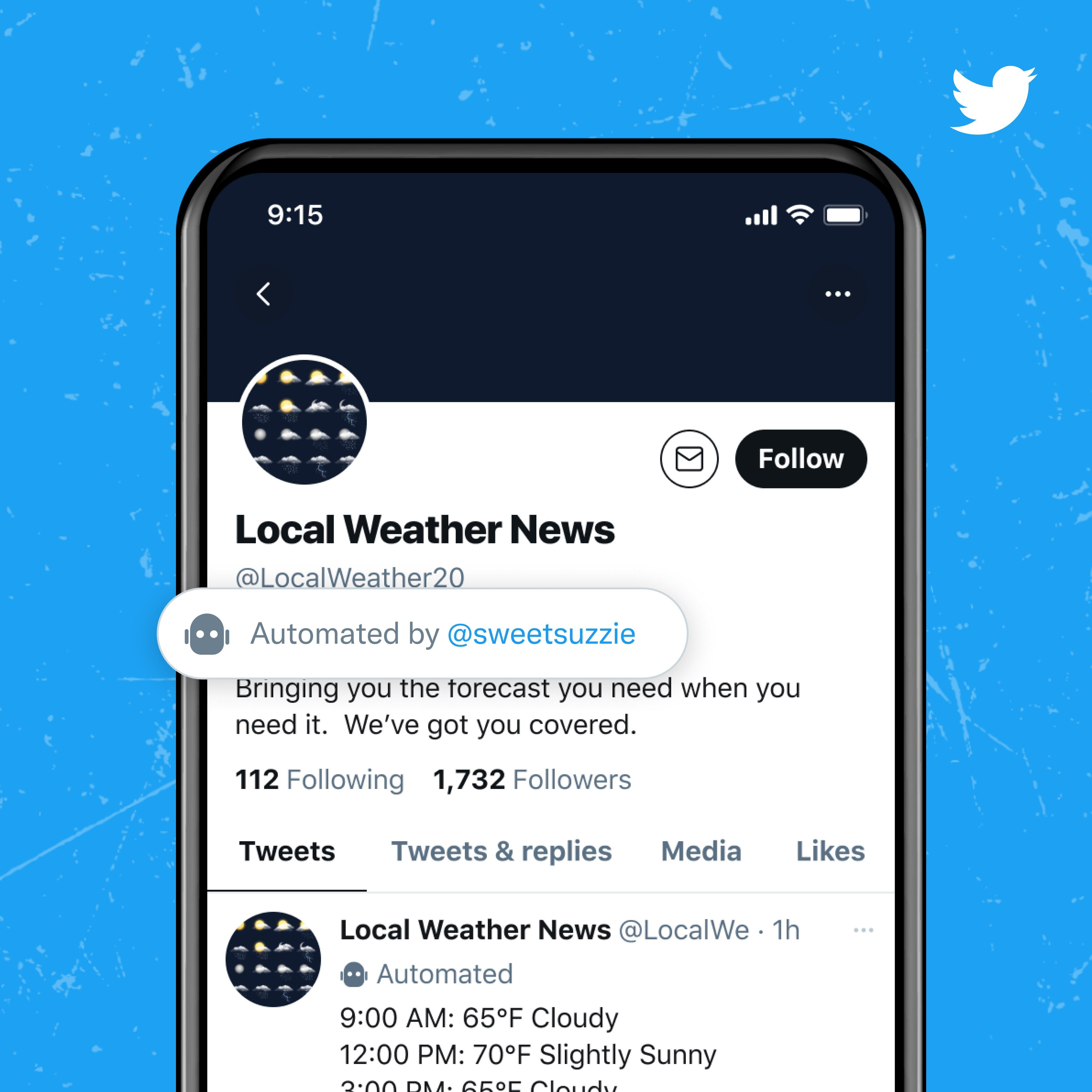 Twitter artık bu tür hesaplarla alakalı kullanıcıların farkındalığını artırmak için biyografi kısmına 'otomatik' ibaresini ekliyor.