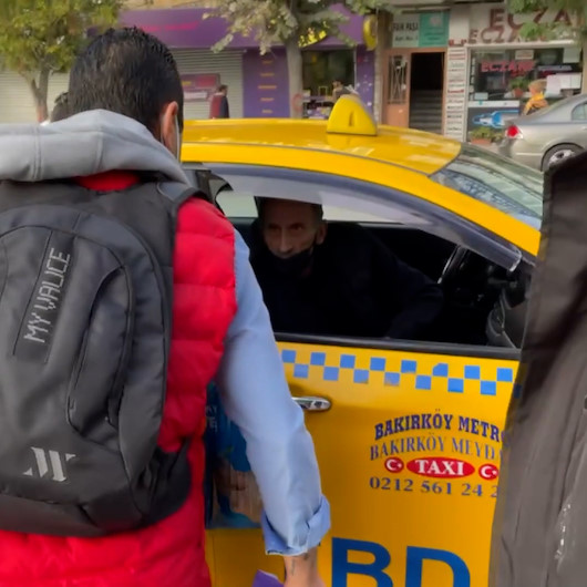 Bakırköyde taksiciyle müşterinin kısa mesafe tartışması: Almıyorum istediğin yere şikayet et