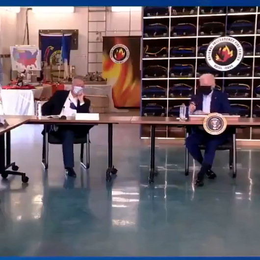 Beyaz Saray Biden konuşurken yayını kesti