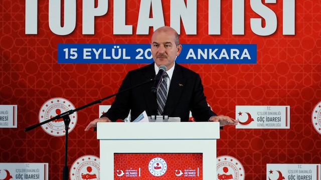 İçişleri Bakanı Süleyman Soylu, Ankara’da gerçekleştirilen Göç Kurulu Toplantısı’nda konuştu.