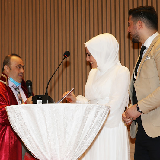 Güngören Belediyesinde nikah down sendromlular tarafından kıyıldı
