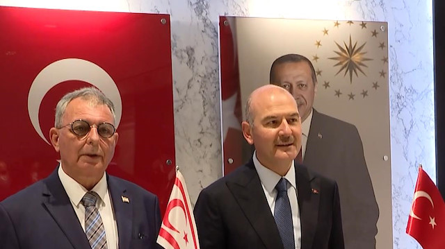 Bakan Soylu KKTC İçişleri Bakanı Kutlu Evren ile görüştü