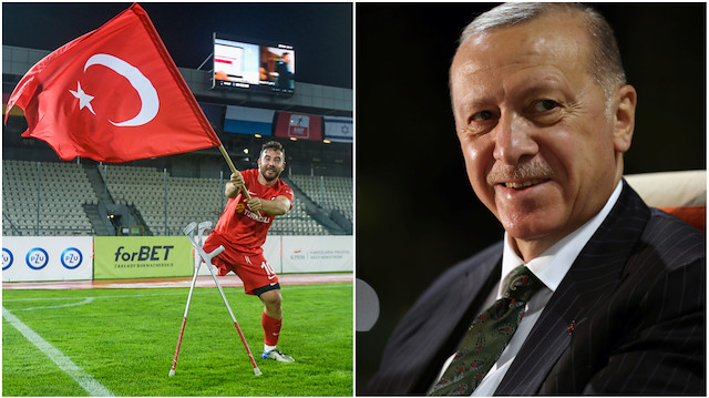 Cumhurbaşkanı Erdoğan'dan Ampute Futbol Milli Takımı'na tebrik