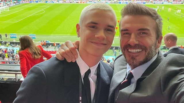 David Beckham ve oğlu Romeo
