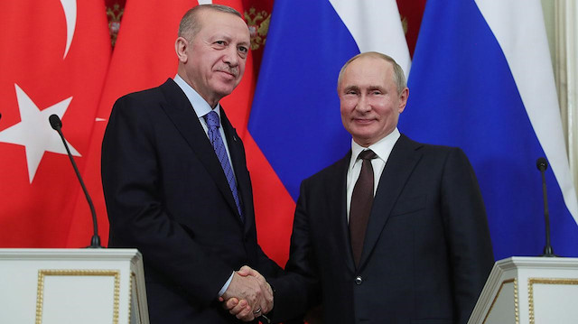 Cumhurbaşkanı Erdoğan ve Rusya Devlet Başkanı Putin 