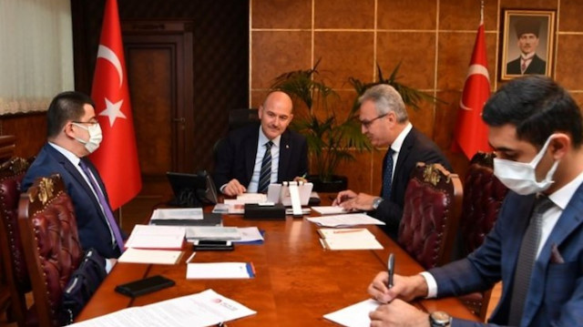 İçişleri Bakanı Süleyman Soylu ve Almanya İçişleri Bakanı Horst Seehofer