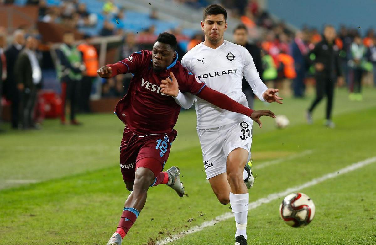 Türkiye Kupası maçında Trabzonspor'a karşı mücadele etmişti.