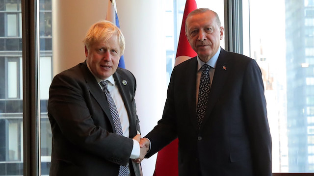Boris Johnson - Cumhurbaşkanı Recep Tayyip Erdoğan