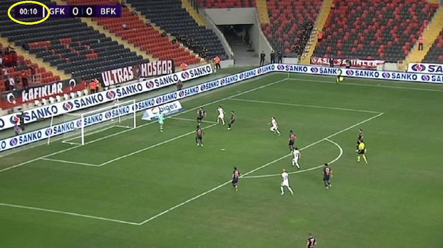 Gaziantep-Başakşehir maçında Süper Lig'in en erken golü atıldı.