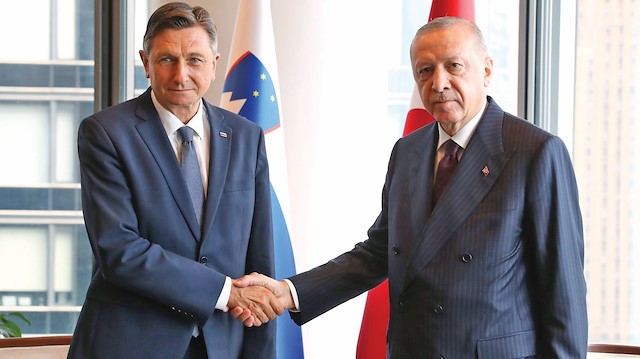 Borut Pahor - Cumhurbaşkanı Erdoğan