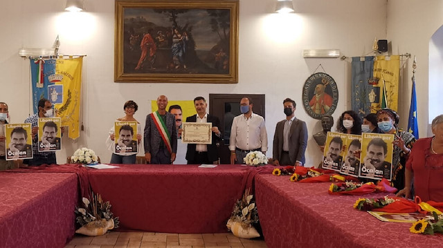 Rignano Belediyesi'nde tören düzenlendi.