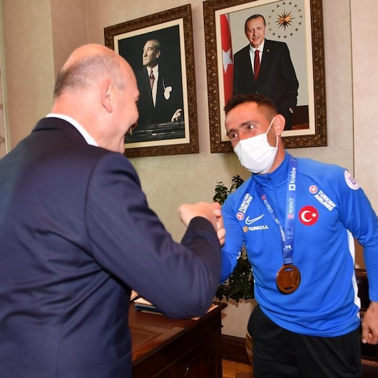 Ampute Milli Futbol Takımından Bakan Soyluya ziyaret