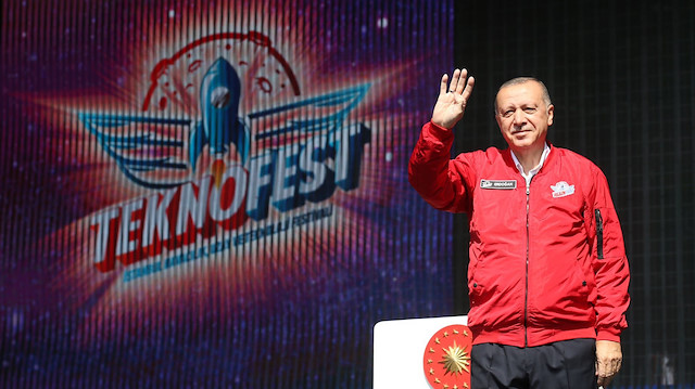 Cumhurbaşkanı Erdoğan TEKNOFEST'te konuştu.
