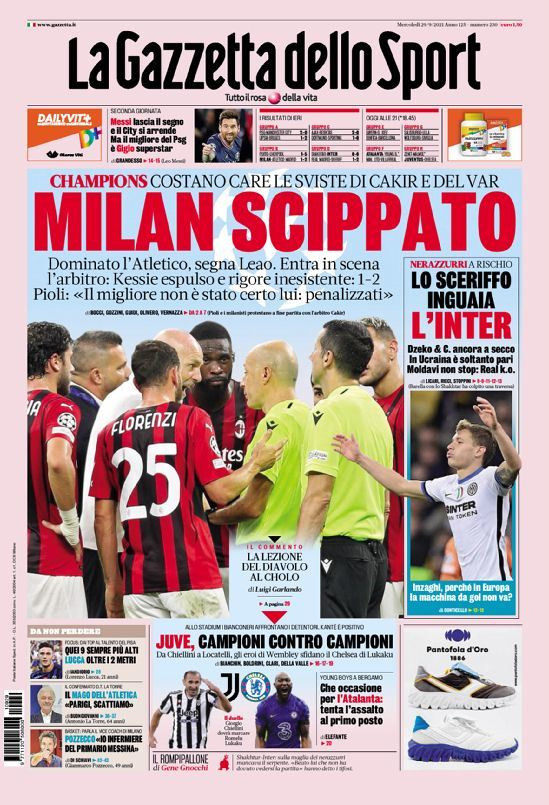 La Gazetta dello Sport, Cüneyt Çakır'ı manşetine taşıdı.