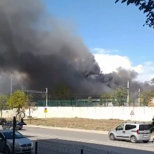 Tuzlada fabrika yangını