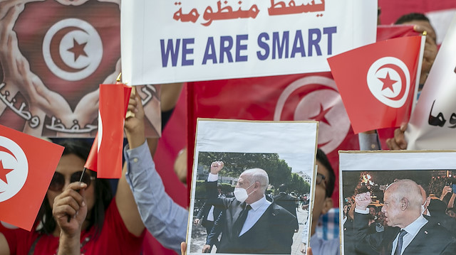 Tunus’ta Said destekçileri “parlamenter sisteme dönüşe hayır” diyor