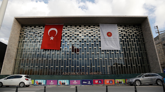 Taksim'deki Atatürk Kültür Merkezi'nin son hali görüntülendi