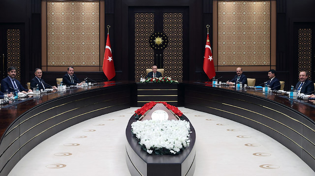 Cumhurbaşkanı Erdoğan, Memur-Sen heyetini kabul etti.