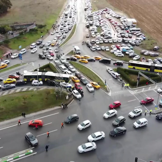 İstanbul trafiğinde Formula 1 yoğunluğu