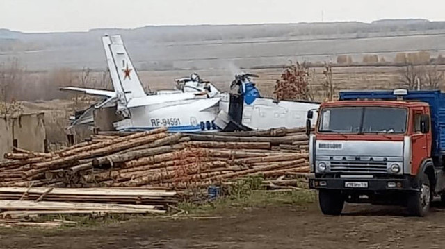Tataristan'da uçak yere çakıldı: 16 ölü