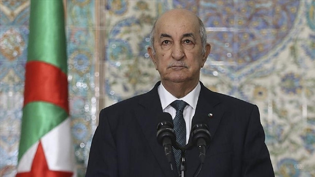 Cezayir Cumhurbaşkanı Abdulmecid Tebbun açıklama yaptı.