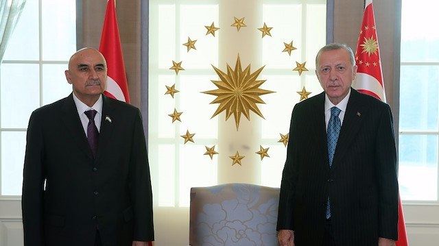 أنقرة.. أردوغان يلتقي رئيس البرلمان الطاجيكي