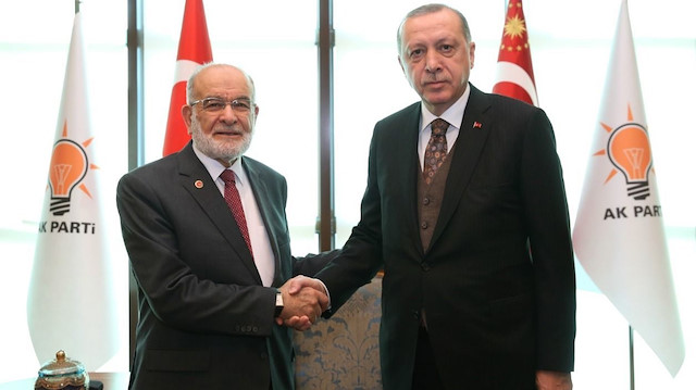 Temel Karamollaoğlu ve Cumhurbaşkanı Erdoğan 
