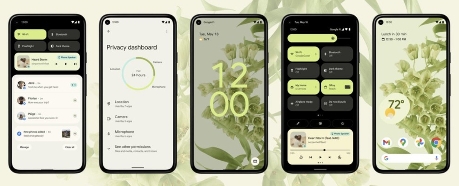 Android 12 hem tasarım hem de özellik konusunda bir dizi önemli yenilik sunuyor.