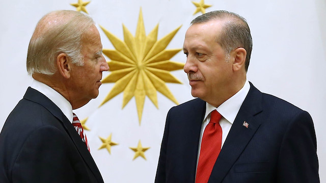 Joe Biden ve Recep Tayyip Erdoğan 