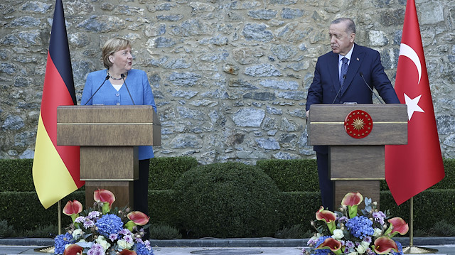 Cumhurbaşkanı Erdoğan ve Almanya Başbakanı Merkel ortak basın toplantısı düzenledi.  