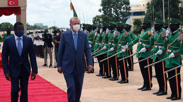 Cumhurbaşkanı Erdoğan Afrika programının ikinci durağı Togo'da