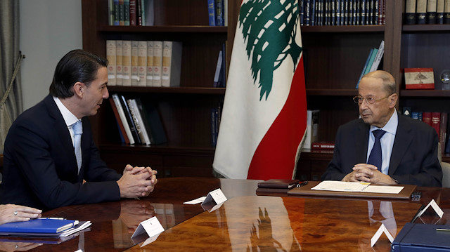 عون ومسؤول أمريكي يبحثان ترسيم حدود لبنان البحرية مع إسرائيل