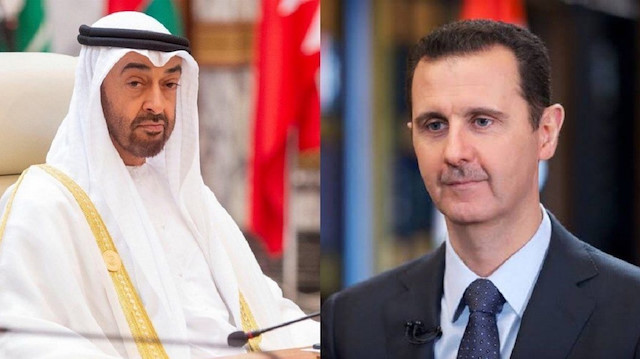اتصال هاتفي بين ولي عهد أبو ظبي وبشار الأسد