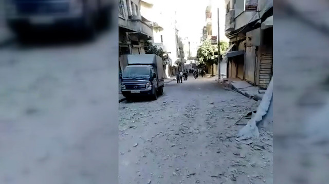 Suriye'de Esed zulmü sürüyor: İdlib'deki pazar yerine yapılan saldırıda 10 kişi öldü, 35 kişi yaralandı