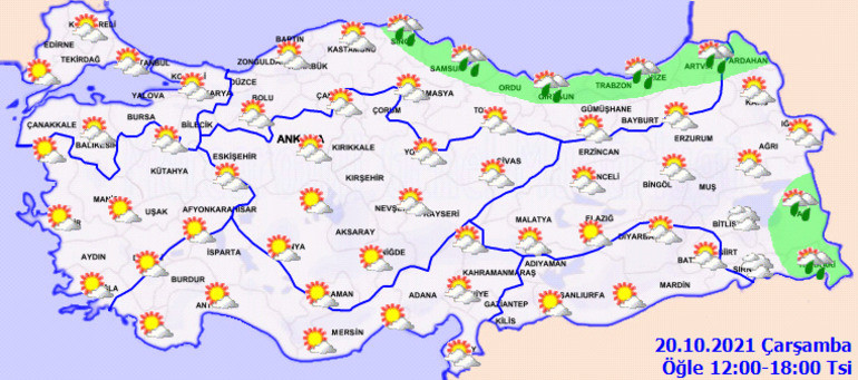 21 Ekim Hava Durumu Istanbul Ankara Izmir Il Il Hava Durumu Yeni Safak