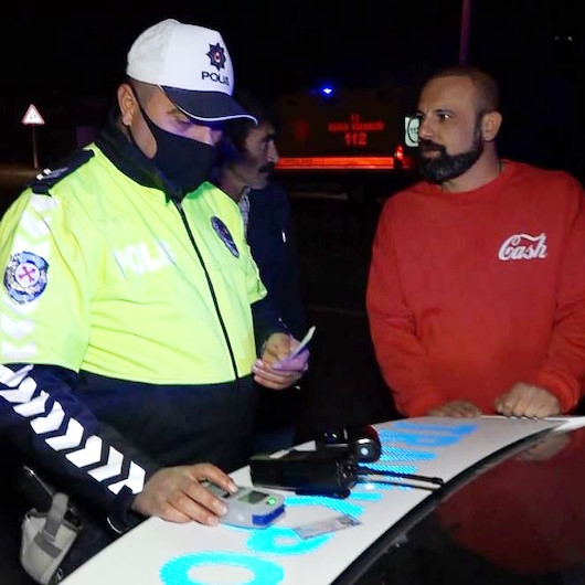 Aksarayda kaza yapan alkollü sürücüden polise: Çok mu içmişim?